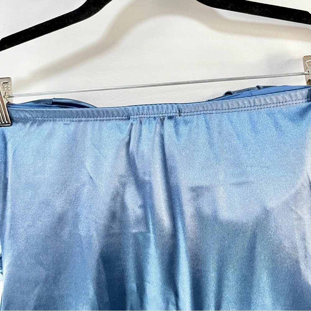 Katie Satin Mini Dress - Blue - Picture 4 of 10